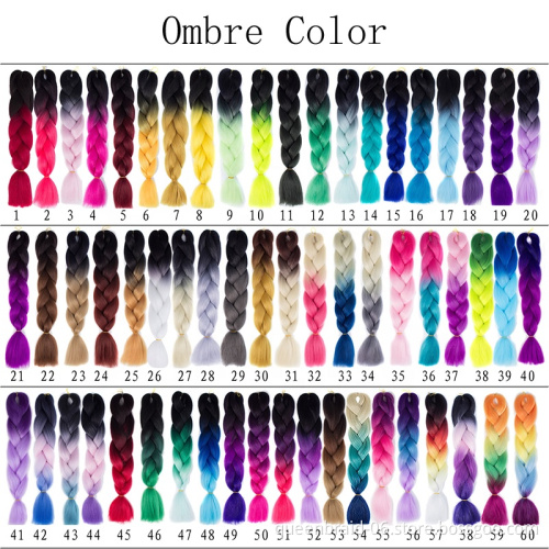 Hair Braiding Supplies Single Color Braiding Hair 100g Synthetic Super Jumbo Braids in South Africa